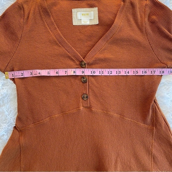 Maeve / Anthropologie | Eliza Henley Waffle Knit Tunic Top - Picture 7 of 12